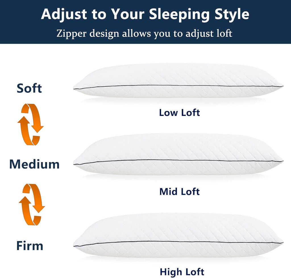 1 MIDDLE ONE Body Pillow, Memory Foam Body Pillows for Adults Sleeping, Long Pillow for Bed, Big Large Firm Full Body Pillow for Side…