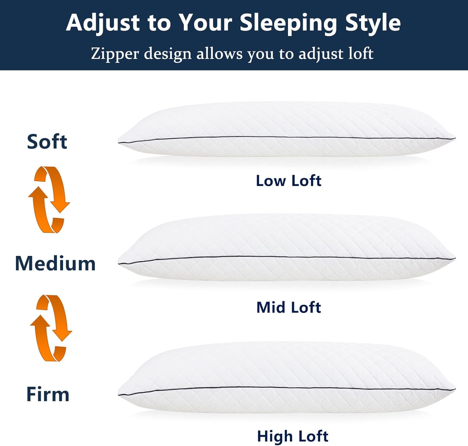 1 MIDDLE ONE Body Pillow, Memory Foam Body Pillows for Adults Sleeping, Long Pillow for Bed, Big Large Firm Full Body Pillow for Side…