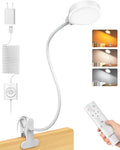 Glocusent 5W Reading Light for Bed, 36 LED Eye Caring Bed Lamp, 3 Colors & 5 Brightness Levels for Headboard with Adapter, Perfect Clip on…