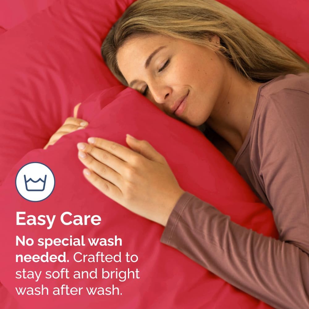 King Pillow Cases Set of 2 - Ultra Soft Hotel Quality Pillowcase Covers - Comfy, Cooling & Wrinkle Free - Shrinkage, Stain and Fade…