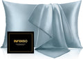 Infiixso Mulberry Silk Pillowcase for Hair and Skin, Silk Pillow Cases Queen Size with Hidden Zipper 20"x30", Extraordinary Smooth and Soft…
