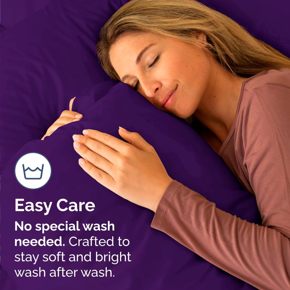 King Standard Pillow Cases Set of 4 - Soft Hotel Quality Pillowcase Covers - Comfy Bedding for Women, Men, Kids & Teens - Machine…