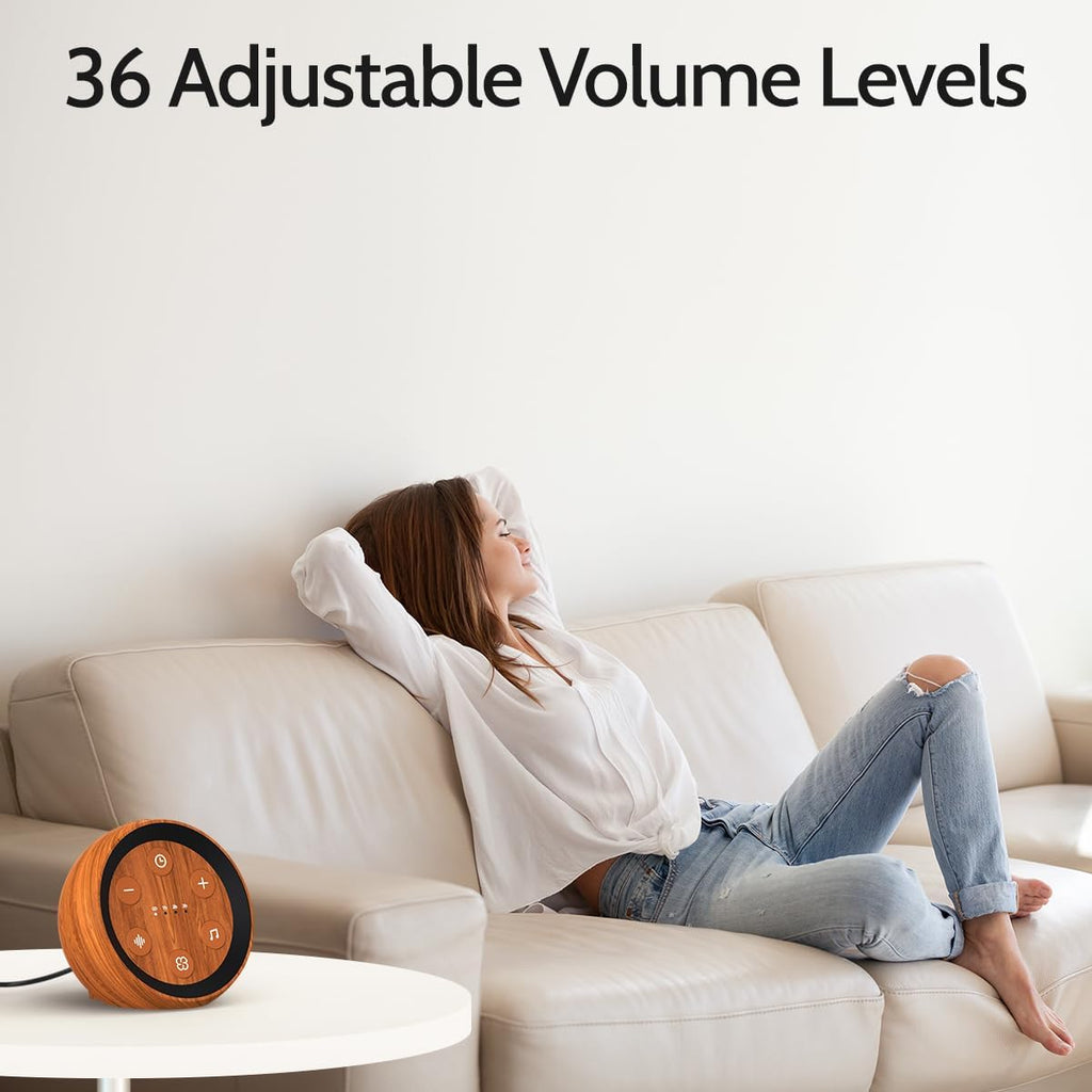 White Noise Machine Sleep Sound Machine with 32 Soothing Sounds Loud Brown Noise Machine with 36 Volume Levels 4 for Baby Kid Adults…