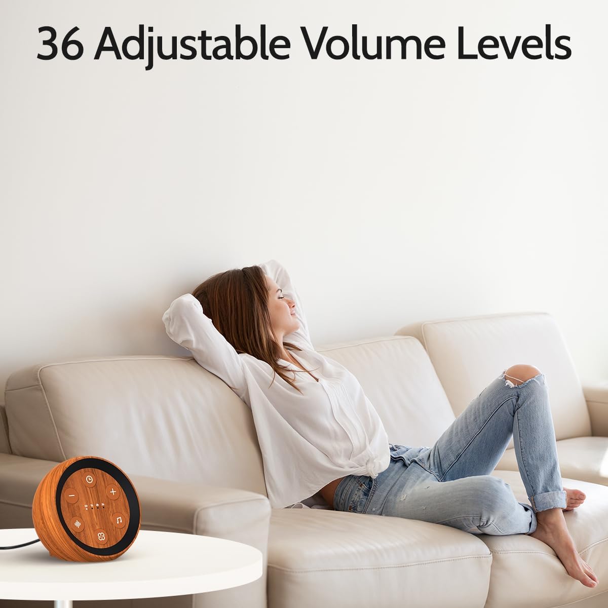 White Noise Machine Sleep Sound Machine with 32 Soothing Sounds Loud Brown Noise Machine with 36 Volume Levels 4 for Baby Kid Adults…