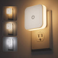 Sujeet Night Light, 4 Pack 1-50LM Stepless Dimming LED Night Light with 3CCT (3000K/4500K/6500K), Night Lights Plug into Wall for Adults, B…