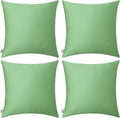 Thmyo 4-Pack 100% Cotton Comfortable Solid Decorative Throw Pillow Case, Square Cushion Cover Pillowcase Sublimation Blank Pillow Covers DI…