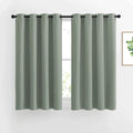 Nicetown Blackout Curtains 54 inch Length for Bedroom - Grommet Thermal Insulated Solid Window Curtains for Kids Room/Home Office, Sage Gre…