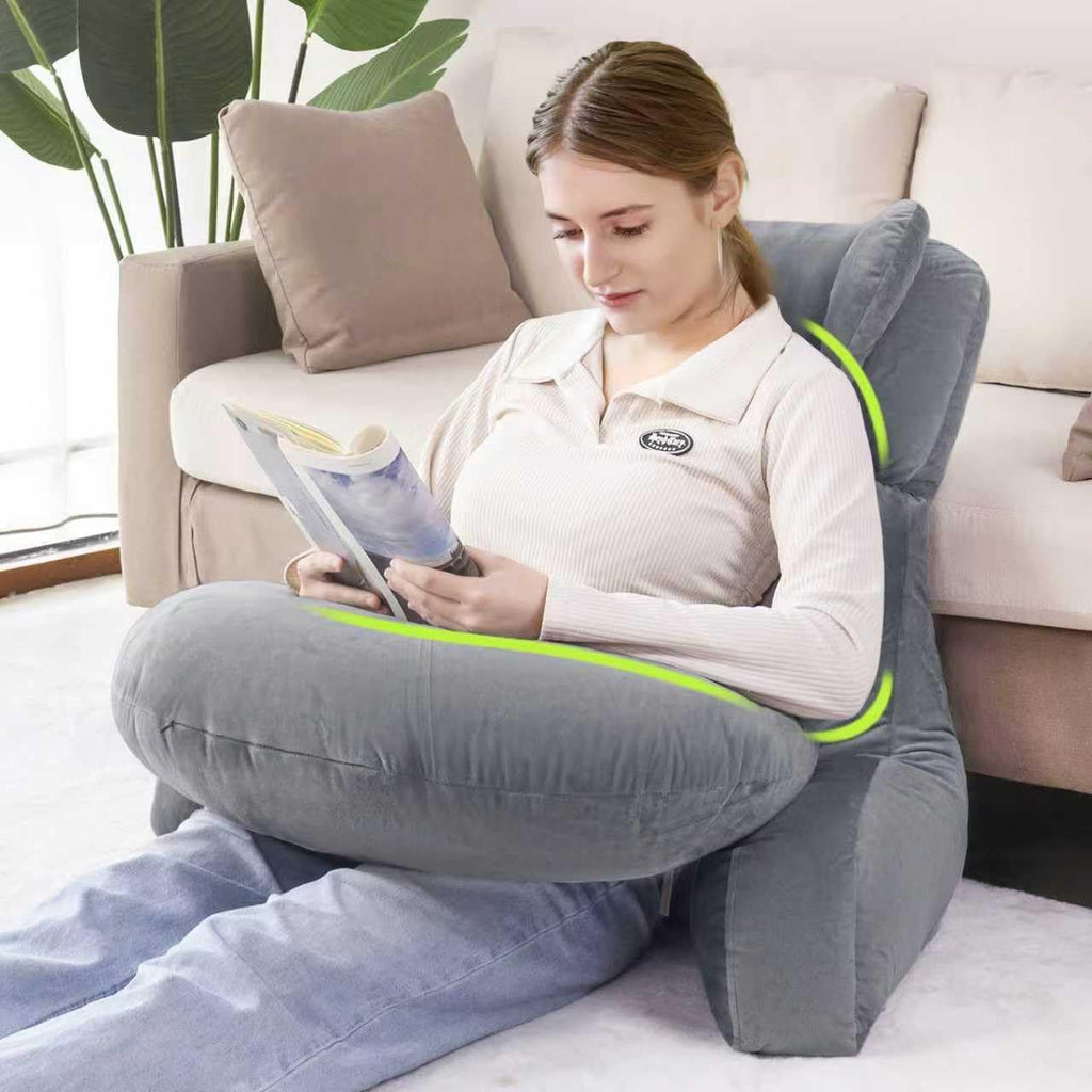 Asawesling Reading Pillow & Lap Pillow for Gaming, Back Cushion for Bed Sitting Up, Backrest Pillow for Sitting in Bed, Couch or Floor Cott…
