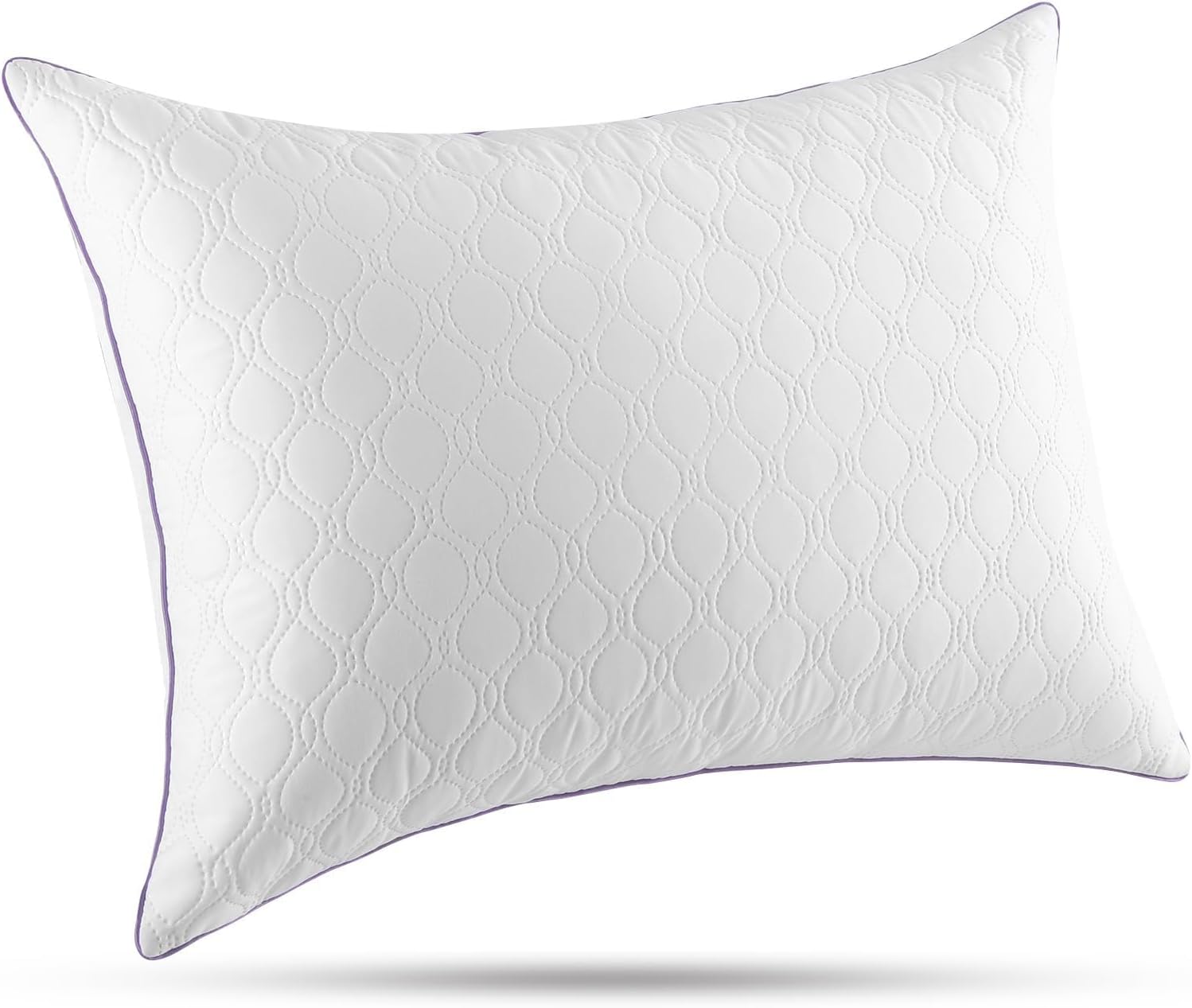 Jollyvogue Single Pillow Queen Size, Bed Pillow for Side, Back, and Stomach Sleepers, Down Alternative Filled Pillows, Luxury Hotel Quality…