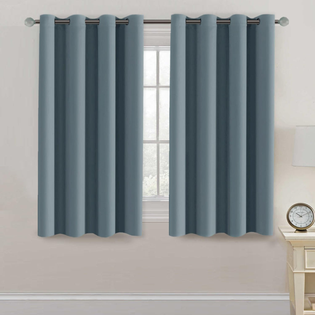 H.VERSAILTEX Blackout Curtain for Living Room Thermal Insulated Window Treatment Curtain 54 inch Length Energy Saving Solid Gro…