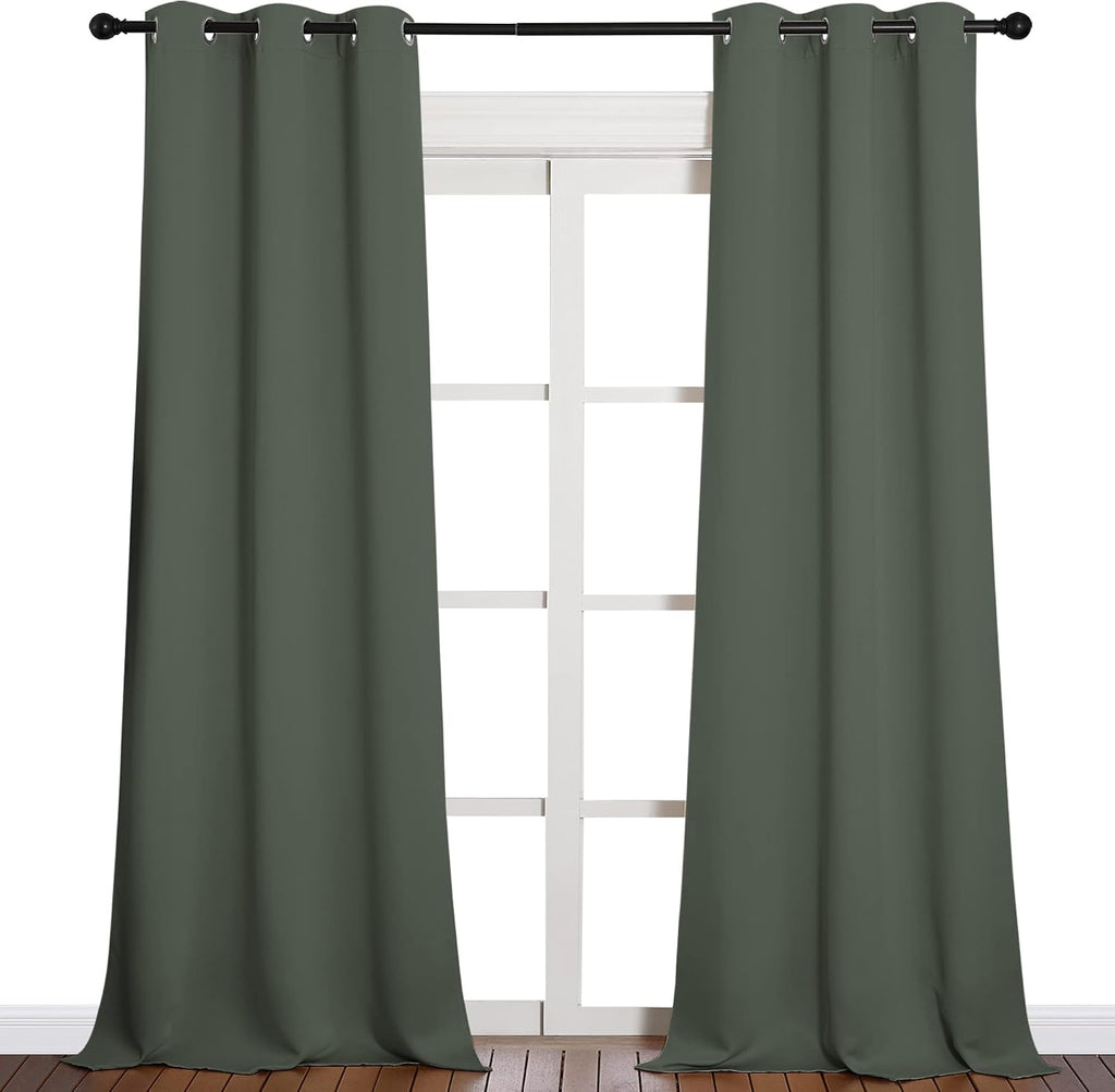 NICETOWN Room Darkening Curtain Panels - Toddler Boy Bedroom Drapes with Grommet Top, Energy Smart Window Treatment Curtains(Dark…