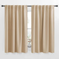 Nicetown Window Treatment Curtains Room Darkening Drapes - (Biscotti Beige Color) 52 Width X 63 Drop Each Panel, 2 Panels Set, Curtains and…