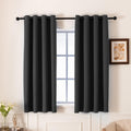 Pickluc Grey Blackout Curtains with Grommet 63 Inches Long 2 Panels Set, Light Blocking Window Drapes for Living Room, Thermal Insulated, N…