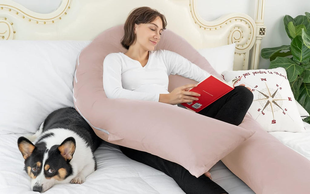 Meiz Pregnancy Pillows, Cooling Pregnancy Pillows for Sleeping, Maternity Pillow for Pregnant Woman, 65" Pregnant Pillows for Sleeping with…