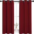 NICETOWN Christmas Window Curtains Blackout Drapes, Thermal Insulated Home Decorative Blackout Curtains/Draperies for Laundry Room (One…