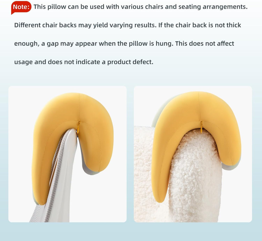 SheRest Office Chair Neck Pillow, Memory Foam Ergonomic Nap Pillow Office Chair Headrest Accessory, Neck Support Pillow Ideal for Office…