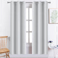 Yakamok 72 Inch Length 100% Blackout Curtains for Bedroom, Light Blocking Drapes Room Darkening Thermal Insulated Solid Grommet Panels…