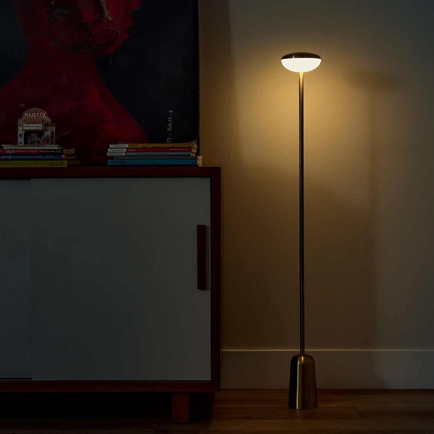 Owlpack Pinot Cordless LED Floor Lamp - Rechargeable & Dimmable Standing Lamp - Black