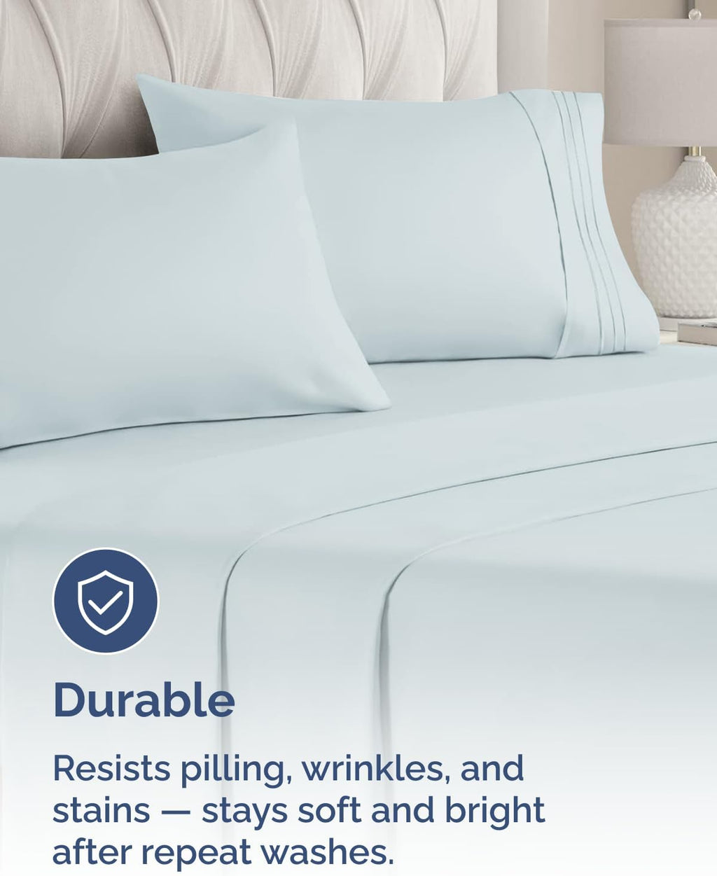 King Standard Pillow Cases Set of 8 - Ultra Soft Hotel Quality Pillowcase Covers - Comfy & Wrinkle Free - Shrink & Fade Resistant…