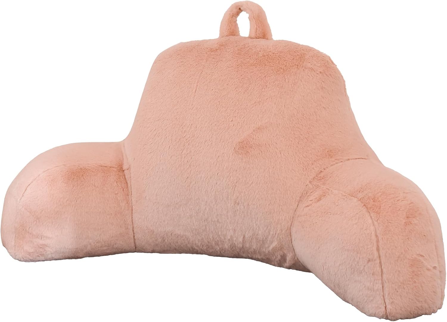 Aimuan Reading Pillow Bed Rest Pillow with Arms Rabbit Fur Back Pillow for Sitting up in Bed Adults Teens Incline Rest Sleeping Snoring…