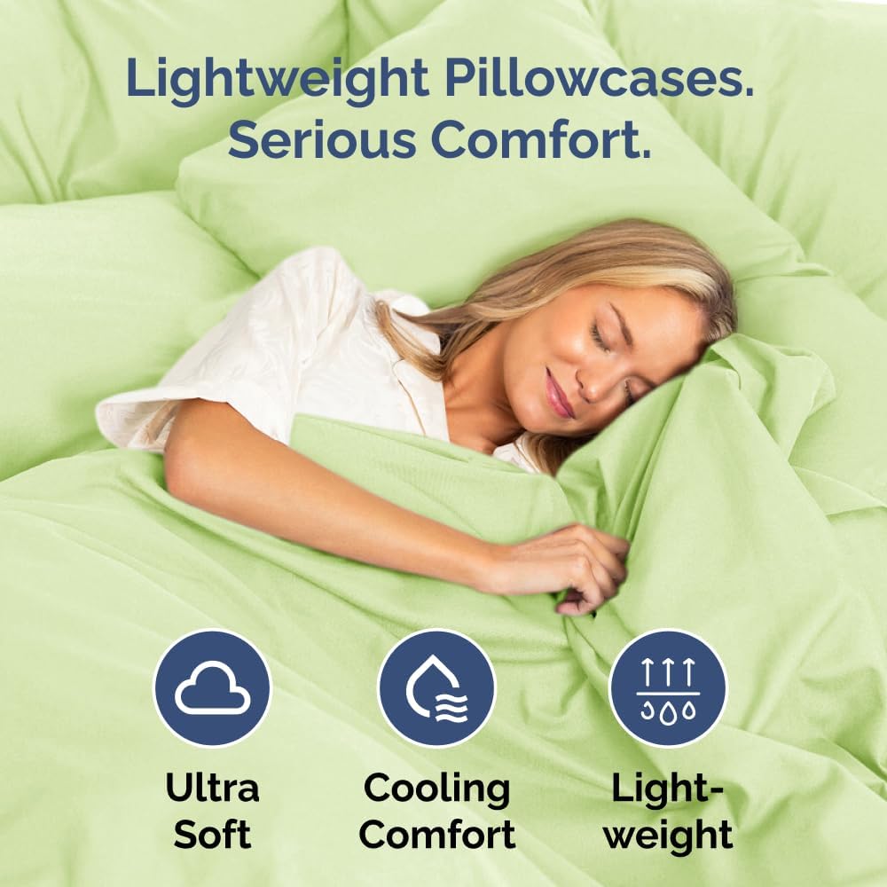 Queen Pillow Cases Set of 2 - Ultra Soft Hotel Quality Pillowcase Covers - Comfy, Cozy & Wrinkle Free - Shrinkage & Fade Resistant…