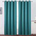 Lemomo Blackout Curtains 52 x 90 Inch Long Sea Teal Curtains Set of 2 Panels Room Darkening Curtains for Bedroom and Living Room 90 Inch si…