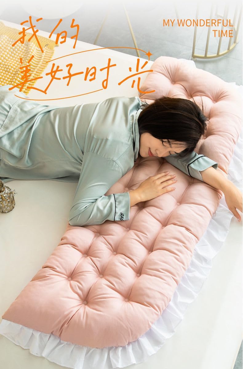 LQdpdd College Dorm Bed Bolster Pillow Long Reading Rectangular Headboard Pillow Backrest Support Cushion for Sitting in Bed Daybed Pillows…
