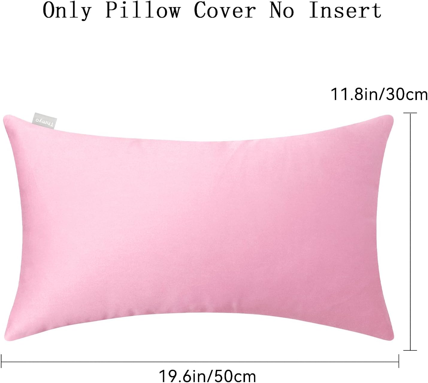 Thmyo 4-Pack 100% Cotton Lumbar Comfortable Solid Decorative Throw Pillow Covers Rectangle Cushion Cover Sublimation Blank DIY Pillowcases…