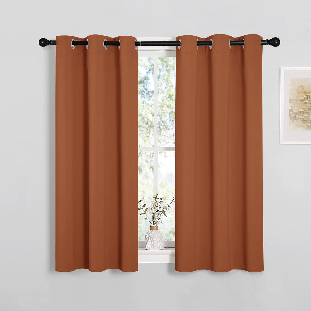 NICETOWN Window Curtains Blackout Drapes, Thermal Insulated Christmas Decorative Blackout Curtains/Draperies for Laundry Room (One Pair…
