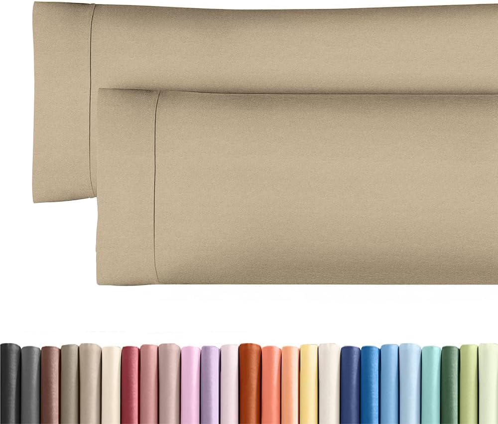 Body Pillowcases Set of 2-20x54 Long Body Pillow Case - Soft Body Pillow Cover for Sleeping & Side Sleepers - Comfy, Wrinkle & Fade Free…