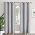 YoungsTex Light Grey Room Darkening Curtains 84 Inches Long - Thermal Insulated with Grommt Bedroom Blackout Curtains for Living Room, 2 Pa…