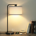 Seaside village Table Lamp for Bedroom with USB C+A Ports, Fully Stepless Dimmable Farmhouse Bedside Lamp Nightstand Light, Tall Reading…