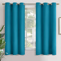 YoungsTex Teal Blue Blackout Curtains 68 Inches Length for Bedroom - Thermal Insulated Drapes with Grommet Room Darkening Privacy for Livin…