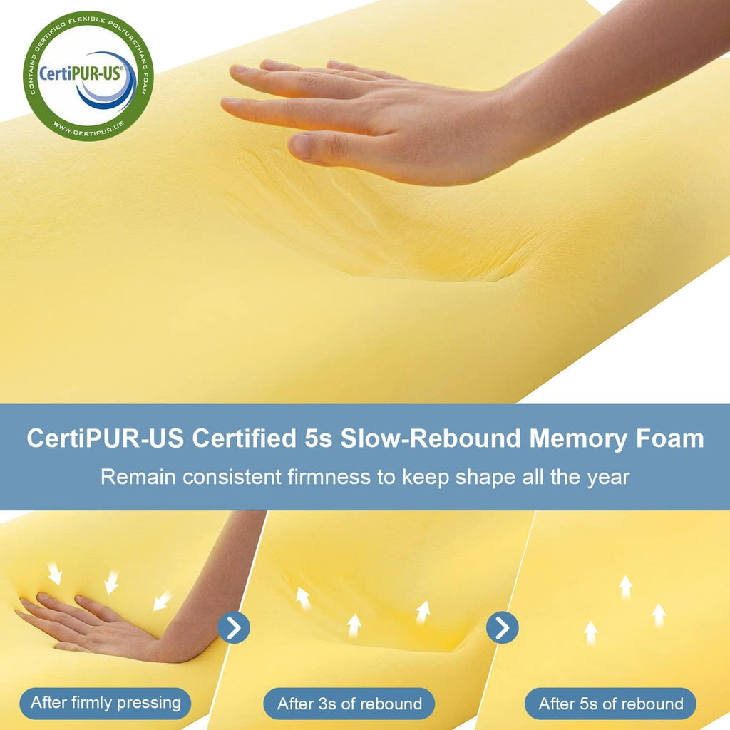 AnvoHome Anvo Memory Foam Pillow, Neck Contour Cervical Orthopedic Bed Pillow for Sleeping Side Back Stomach Sleeper, Ergonomic Design for…