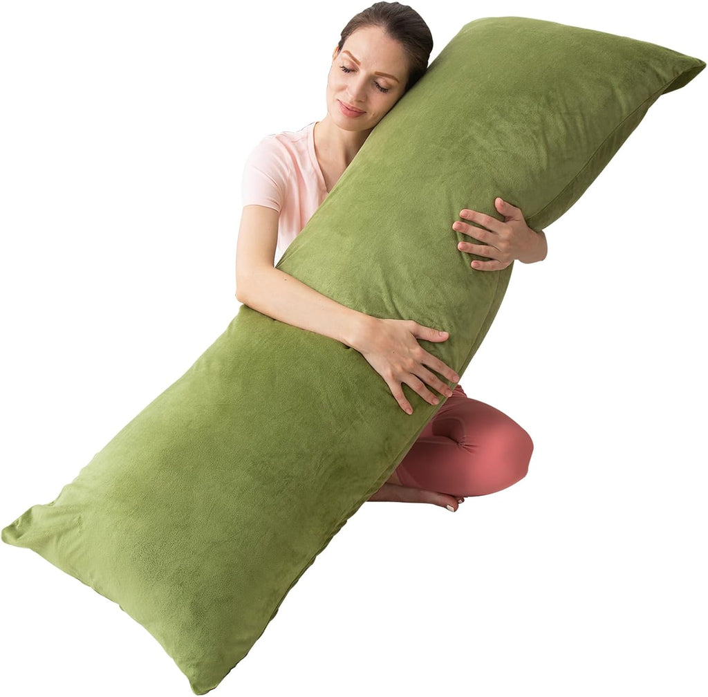 1 MIDDLE ONE Body Pillow, Memory Foam Body Pillows for Adults Sleeping, Long Pillow for Bed, Big Large Firm Full Body Pillow for Side…