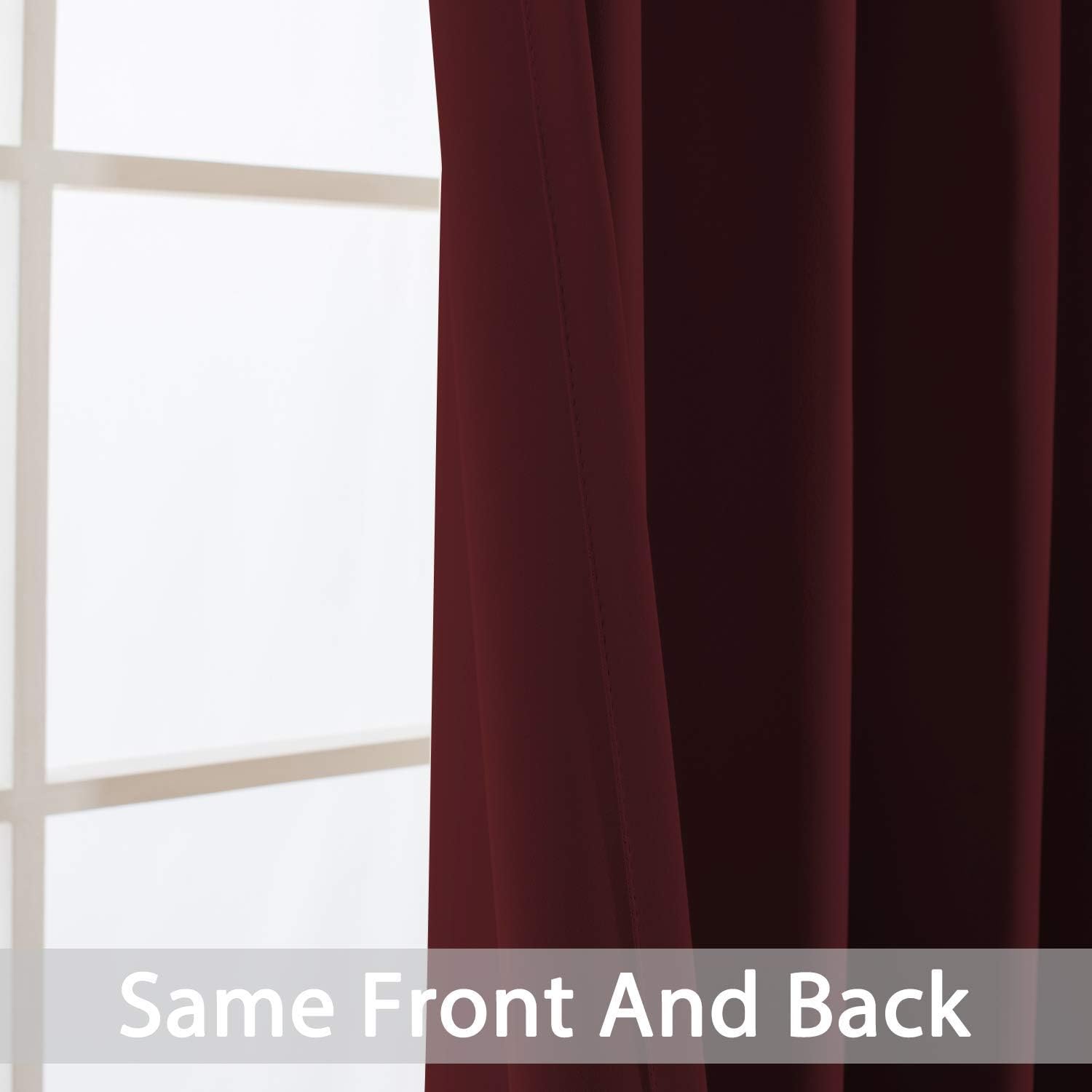Yakamok Extra Wide Blackout Curtain for Sliding Glass Door, Grommet Thermal Insulated Room Divider Curtain 100W x 84L inch, Room…