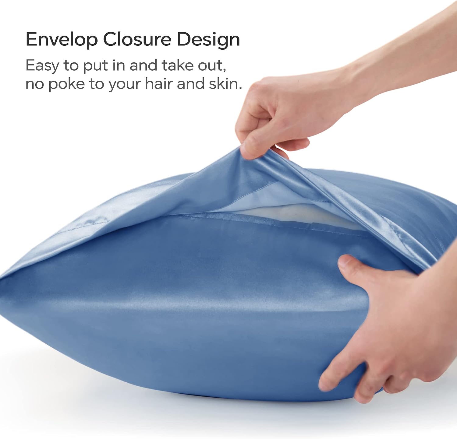 Bedelite Satin Body Pillow Cover, Super Soft and Cooling Body Pillow Pillowcase for Hair and Skin, Breathable Silky Full Long Pillowcase Co…