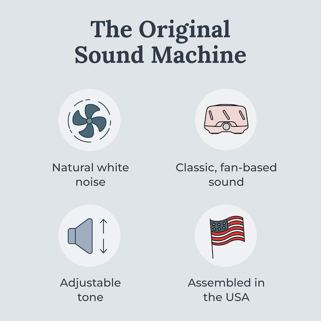 Yogasleep Dohm Uno White Noise Sound Machine, Real Fan Inside for Non-Looping White Noise,, Office Privacy & Meditation for Adult…
