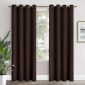 YoungsTex Brown Blackout Curtains 90 Inches Length - Thermal Insulated Drapes with Grommet Room Darkening Window Treatments for Living Room…