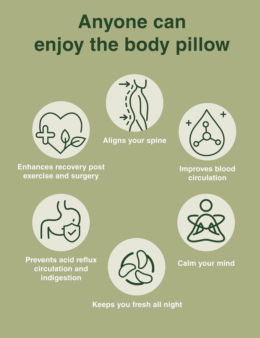 ZonLi Long Body Pillows for Adults, Memory Foam Body Pillow Adjustable, Firm Support for Side Sleepers, Pregnant Women, Washable Quilted…