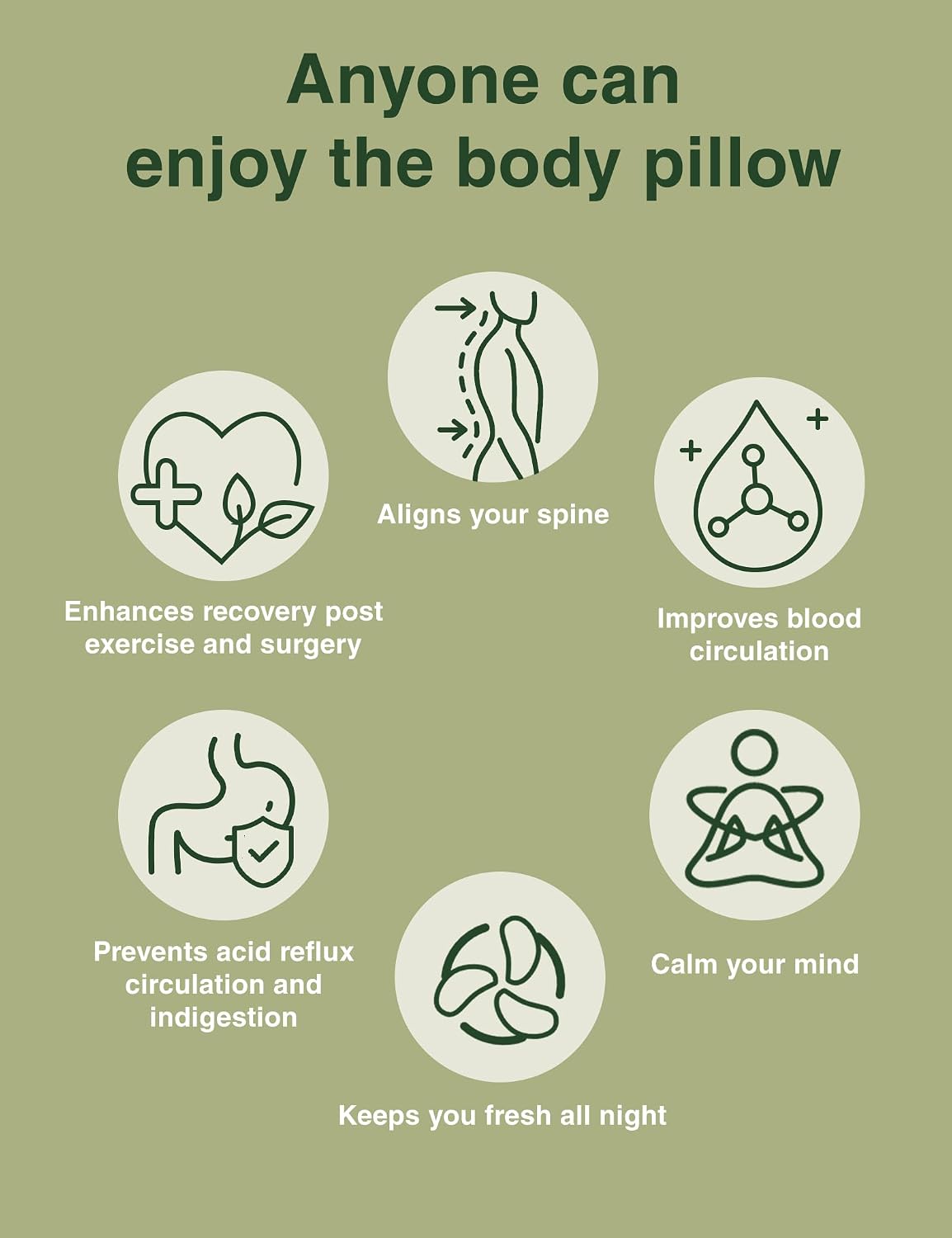 ZonLi Long Body Pillows for Adults, Memory Foam Body Pillow Adjustable, Firm Support for Side Sleepers, Pregnant Women, Washable Quilted…