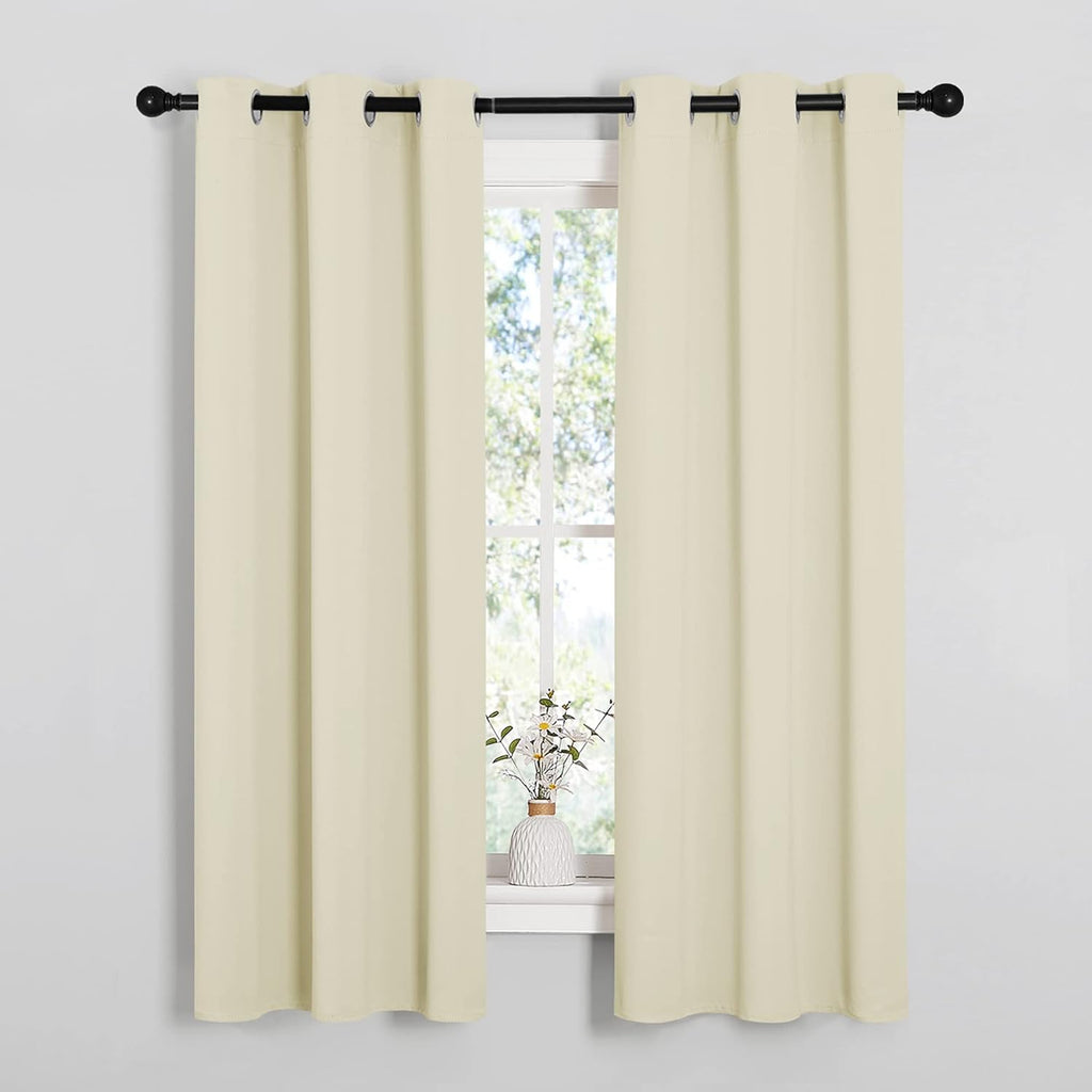 NICETOWN Kitchen Curtains, Short Curtains for Bedroom Windows, Thermal Insulated Room Darkening Curtain Panels for Girls Room, Cafe…