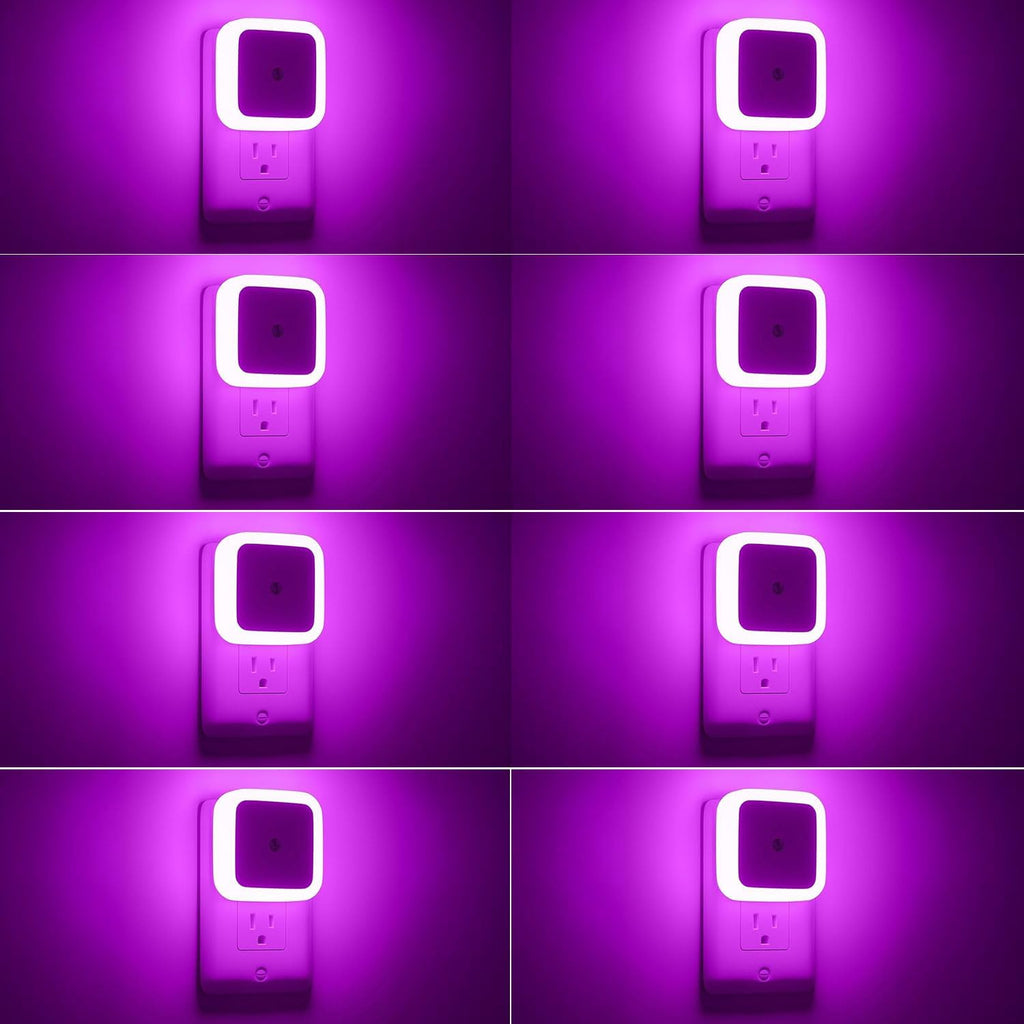 Sujeet Night Light, Night Lights Plug into Wall 8-Pack, Nightlight Plug in Night Light, Dusk to Dawn Night Lamp Led (Pink)