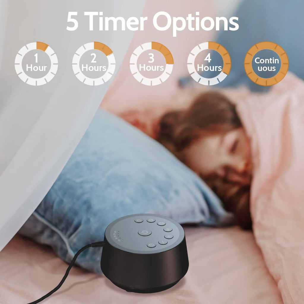 Color Noise Sound Machines with 25 Soothing Sounds Sleep White Noise Machine 32 Volume Levels 5 Timers and 4 Sound Categories and Memory…