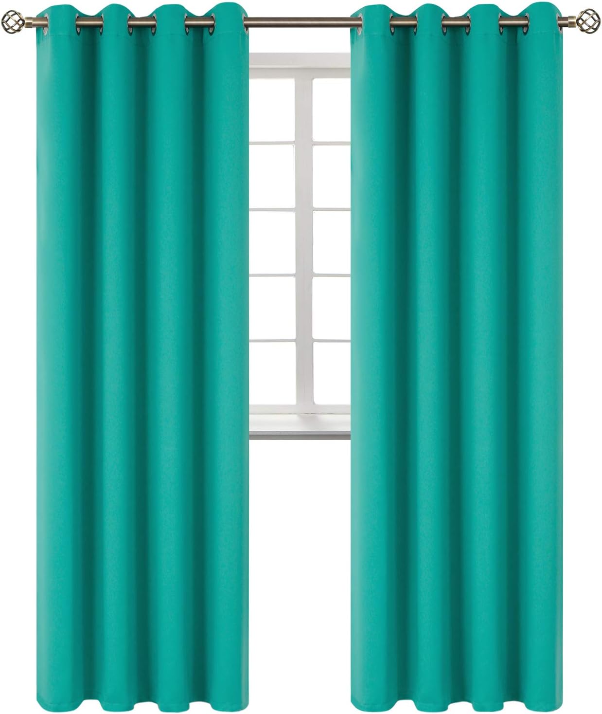 BGment Room Darkening Curtains 108 Inches Long - Grommet Thermal Insulated Drapes Window Treatment Curtains for Bedroom, 2 Panels, 52 x 108…