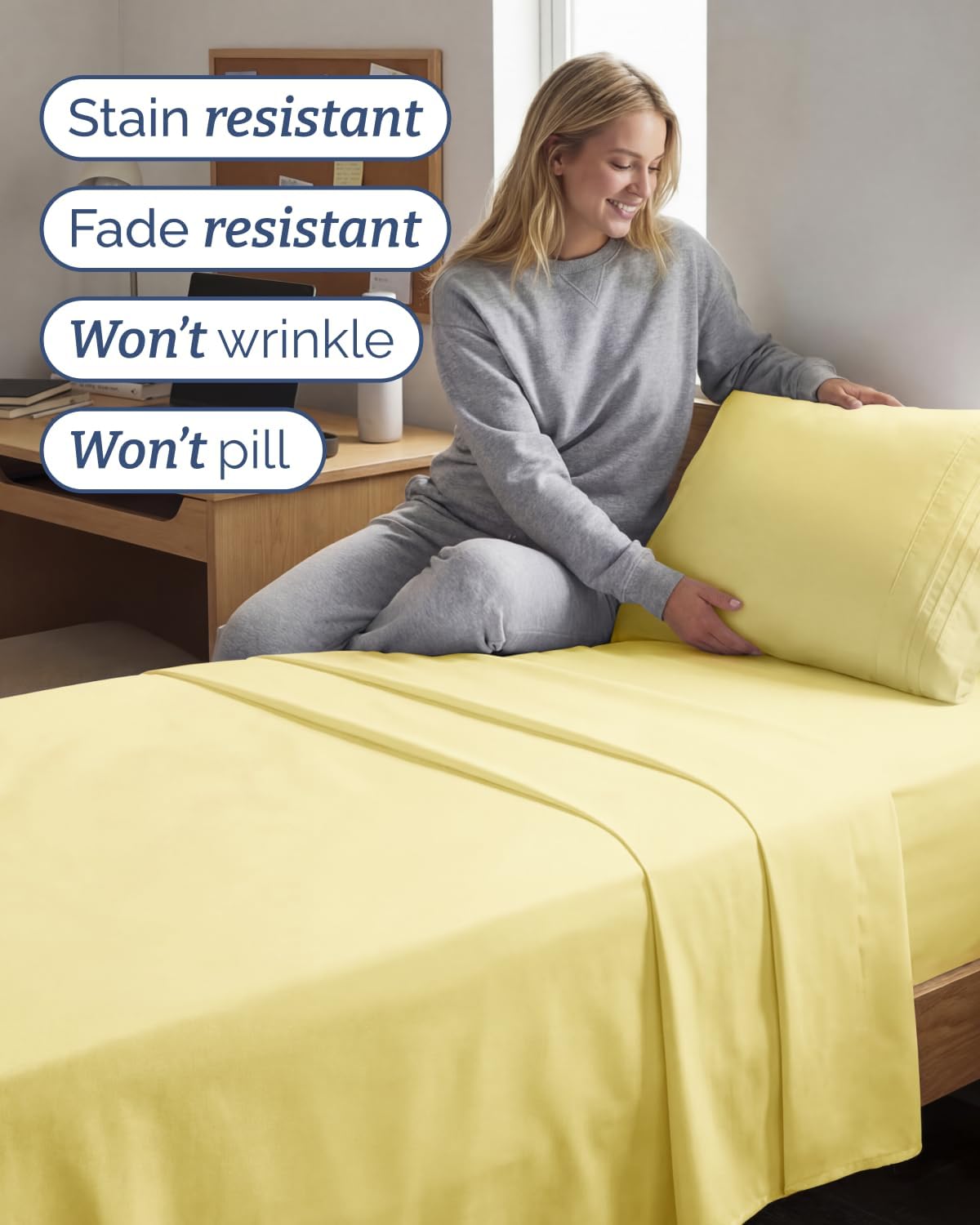 Twin XL Size 3 Piece Sheet Set - Comfy Breathable & Cooling Sheets - Hotel Luxury Bed Sheets for Women & Men - Deep Pockets, Easy-Fit…