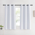 NICETOWN Room Darkening Draperies Curtains Panels, Greyish White, 2 Panels, 42 by 60, Window Treatment Thermal Insulated Grommet Room…