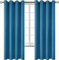 BGment Blackout Curtains - Grommet Thermal Insulated Room Darkening Bedroom and Living Room Curtains, Set of 2 Panels (52 x 72 Inch, Steel…