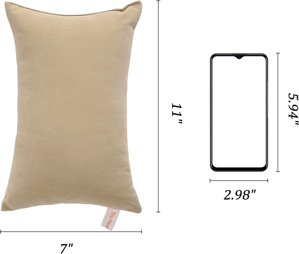 BEDSUM Tiny Pillows, 11x7 Mini Microfiber Small Pillow for Neck and Lumbar Support - Machine Washable Cushion for Office Desk…