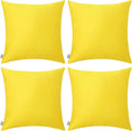 Thmyo 4-Pack 100% Cotton Comfortable Solid Decorative Throw Pillow Case, Thmyo Square Cushion Cover Pillowcase Sublimation Blank Pillow Cove…